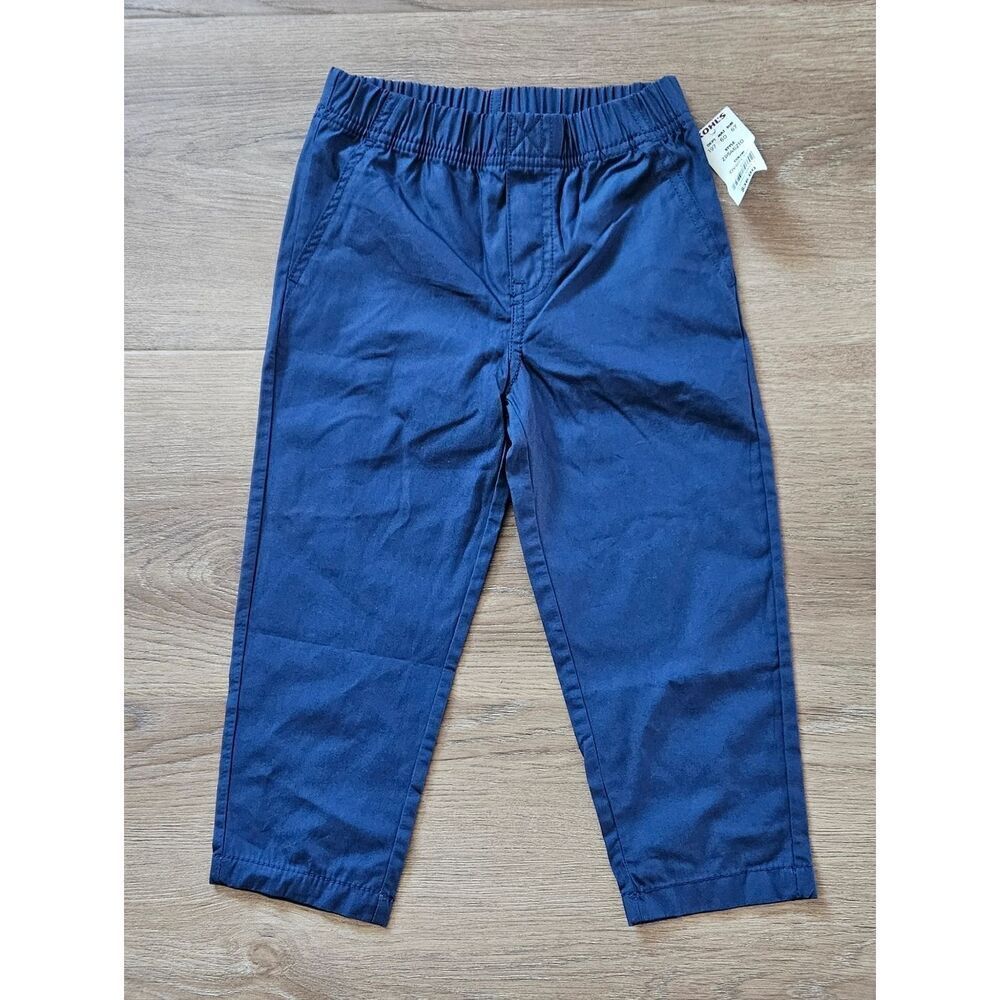 Carter's Boys Navy Elastic-Waist Casual Pants Size 3T